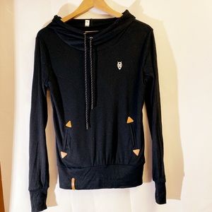 NWOT Black hoodie for ladies M